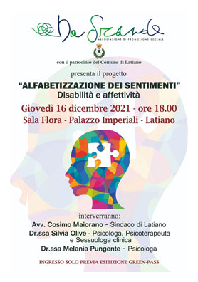 Alfabetizzazione dei Sentimenti – Disabilità e Affettività