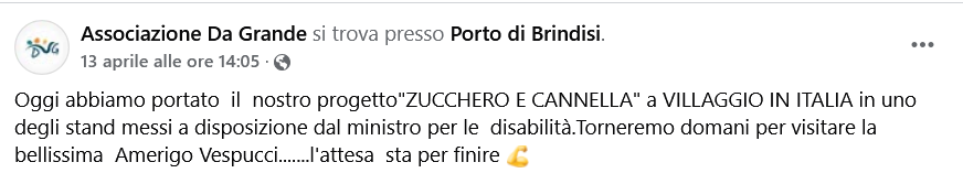 POST Facebook associazionedagrande